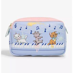 Loungefly Disney Aristocats Cosmetic Bag Marie Toulouse Berlioz Kitten Piano Bag